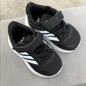 Toddler Adidas Black and White Sneakers